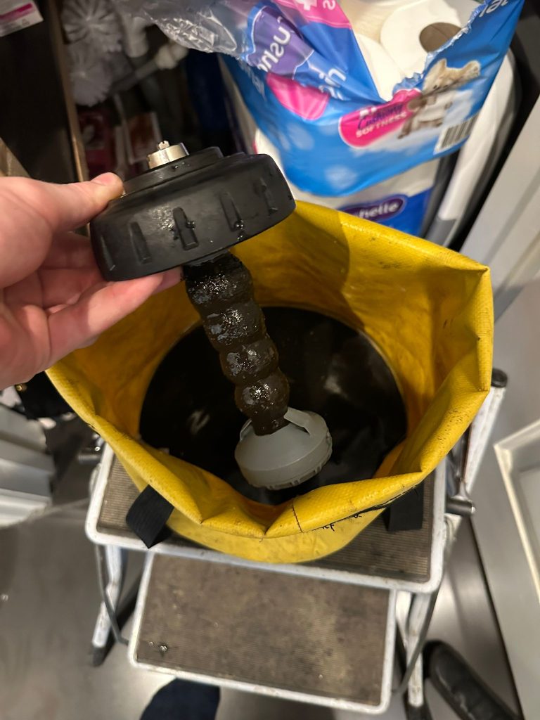 Magnetic Filter Indicating a Powerflush Was Needed