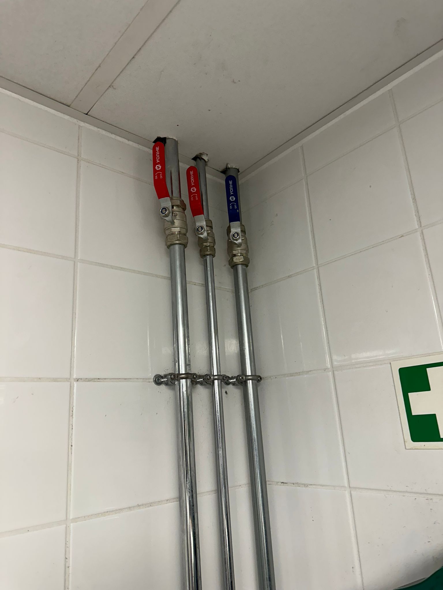 New Lever Valves in a Commercial Kitchen