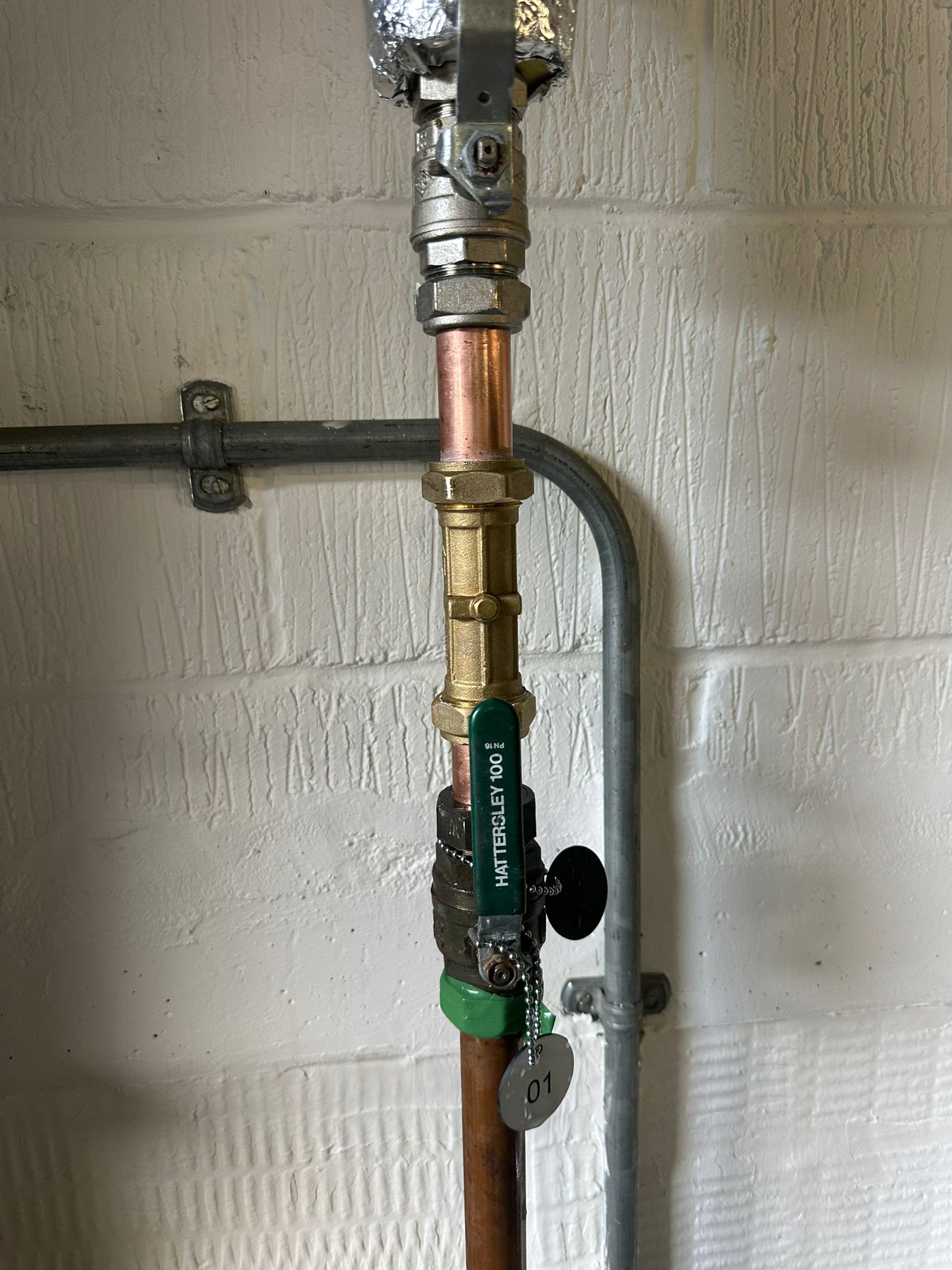 Plant Room Cold Water Main Repair