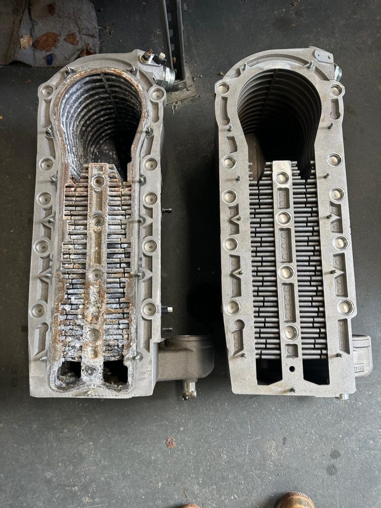Commercial boiler heat exchanger swap