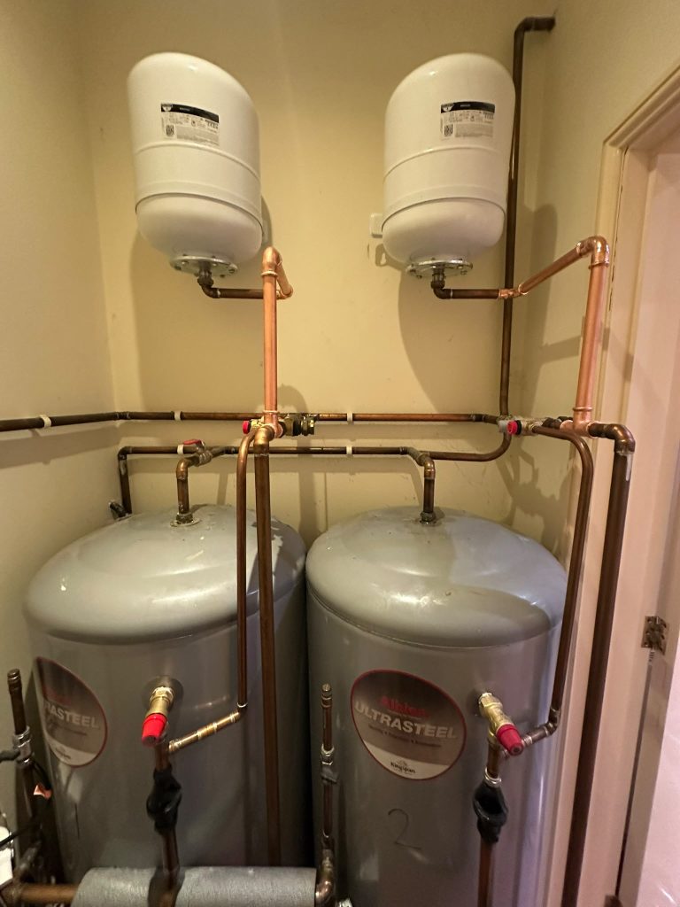 New combination valves install