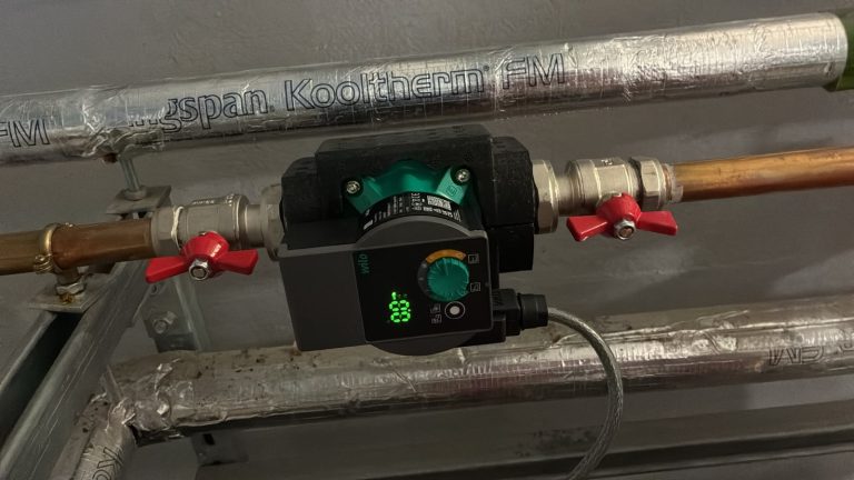 Secondary Hot Water Pump Install