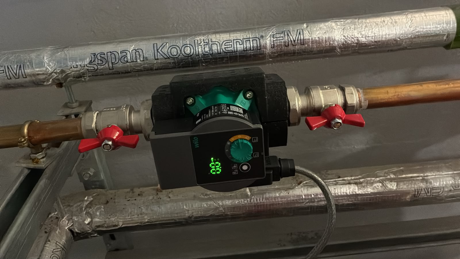 Secondary Hot Water Pump Install