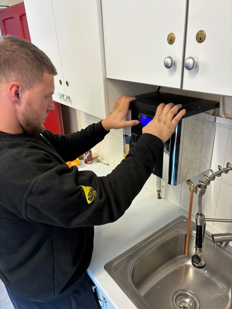 Boiling water dispenser installers